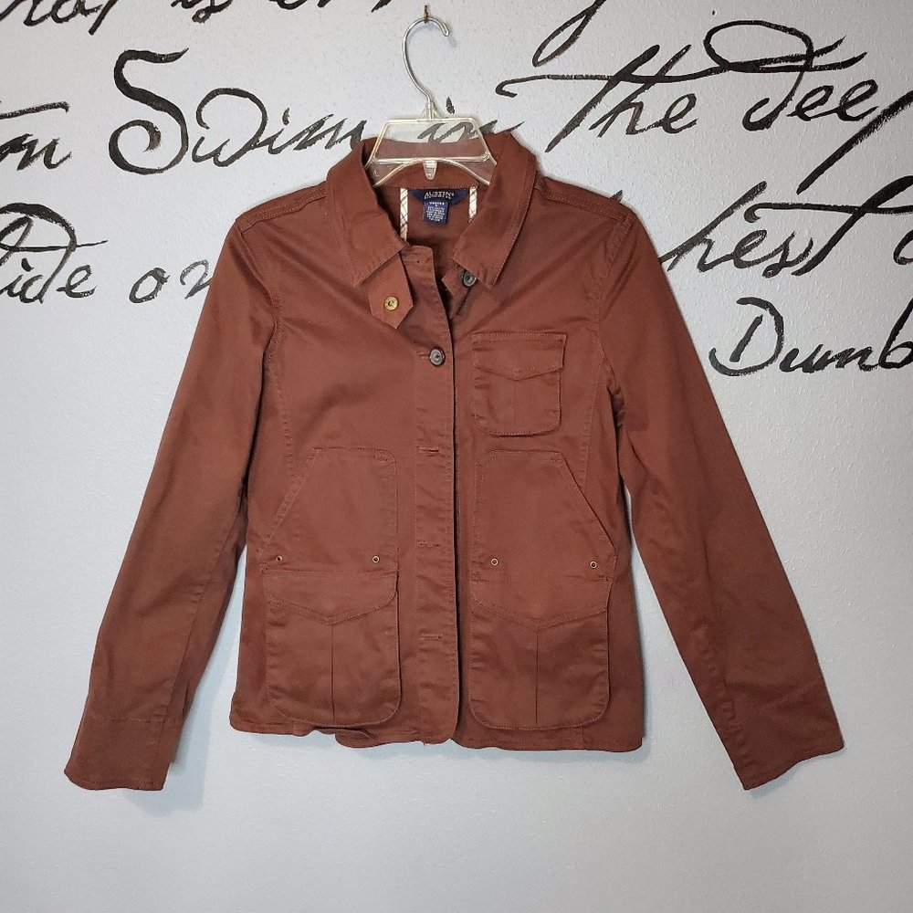 Women's Austin Clothing Co Cotton 5 Pocket Lightweight Brown Jacket, S